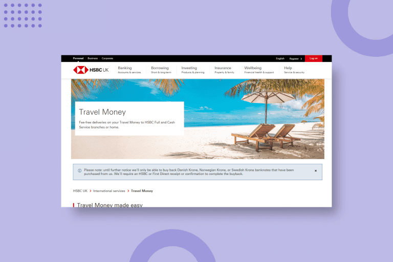 Review HSBC UK Travel Money